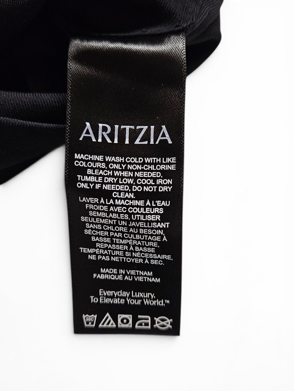 Aritzia Black Off-Shoulder Ribbed Top - Picture 8 of 9